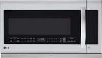 LG - 2.2 Cu. Ft. Over-the-Range Microwave - Stainless steel - Large Front