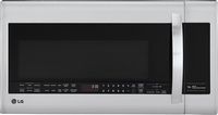 LG - 2.0 Cu. Ft. Over-the-Range Microwave - Stainless steel - Large Front