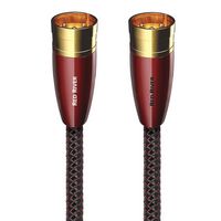 AudioQuest - Red River XLR > XLR 3.3' Analog  Audio Interconnect Cable - Red on Black - Large Front