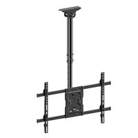 ErgoAV - 43″-75″ Ceiling Mounts for TVs - Black - Large Front