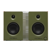 Victrola - Tempo Bluetooth Bookshelf Speakers - Green - Large Front