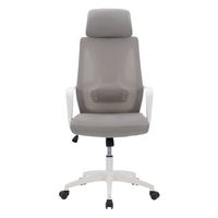 CorLiving - Workspace Mesh Back Office Chair - Grey and White - Large Front