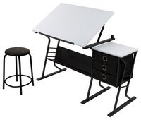 Studio Designs - Eclipse Craft Center - Black/White - Large Front