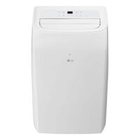 LG - 350 Sq. Ft. Smart Portable Air Conditioner 8,350 BTU - White - Large Front