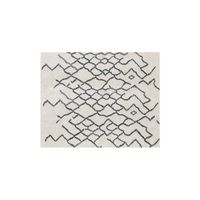 Burrow - Ridge Rug  8' x 10' - Cream & Gray - Large Front