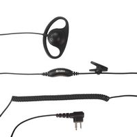 Cobra - D-Style Headset for Cobra Performa Business Radios - Black - Large Front