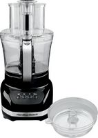 Hamilton Beach - Big Mouth Duo Plus 2-Speed Food Processor - Black/Silver - Large Front