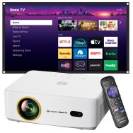 Vankyo - Leisure 570RB Native Full HD 1080P Wireless Roku TV Smart Single LCD Mini Projector, Scr... - Large Front