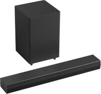 LG - 2.1-Channel S35A Soundbar with Wireless Subwoofer, Dolby Audio and WOW Orchestra - Black - Large Front