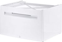 Bosch - White Laundry Pedestal with Storage Drawer for Washer - White - Large Front