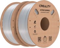 Creality - 1.75 mm Hyper PETG Filament Transparent 2.2 lbs for high-speed printers (2-pack) - Tra... - Large Front
