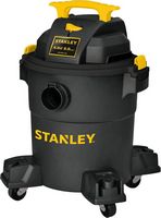 Stanley - 6 Gallon wet/dry vacuum - black - Large Front