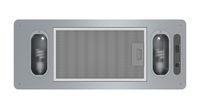 Zephyr - Twister 27 in. External Range Hood with light - Stainless steel - Large Front