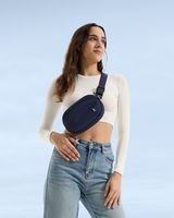 tomtoc - SlingBean-T32 1.5L Sling Bag with RFID Blocking, Belt Bag Fanny Pack Waist Bag Crossbody... - Large Front
