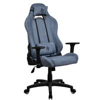 Arozzi - Torretta Soft Fabric Gaming Chair - Blue - Large Front