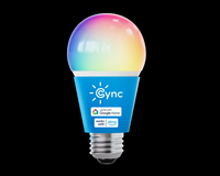 Cync - Dynamic Effects A19 LED Light Bulb, Color Changing, 1pk - Full Color - Large Front