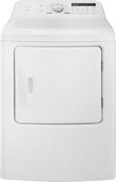 Insignia™ - 7 Cu. Ft. Electric Dryer with Sensor Dry - White - Large Front