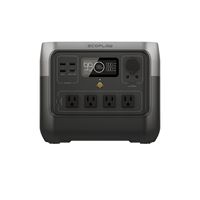 EcoFlow - RIVER 2 PRO 768Wh Portable Power Station (768 Wh Capacity) - Black - Large Front