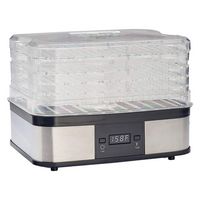 LEM Product - 5-Tray Digital Dehydrator - Black - Large Front