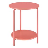 OSP Home Furnishings - Elgin Accent Table - Coral - Large Front