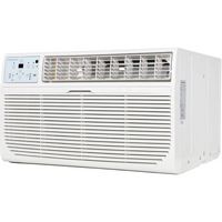 Keystone - 8,000 BTU 350 Sq. Ft. Through-the-Wall Air Conditioner with 4,200 BTU Supplemental Hea... - Large Front