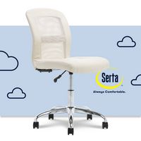 Serta - Essentials Mesh Task Office Chair - Ivory - Large Front