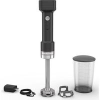 KitchenAid - Go Cordless Multi-Speed 180W Battery-Powered Hand Blender with Battery - Black - Large Front