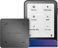 Ledger - Flex Crypto Hardware Wallet with Recovery Key - Neptune Blue - Large Front