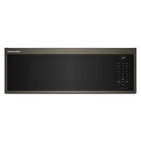 KitchenAid - 1.1 Cu. Ft. Microwave Hood with 1800-Watts Cooking Power - Black Stainless Steel - Large Front