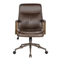 OSP Home Furnishings - Woodlands Office Chair - Chocolate - Large Front