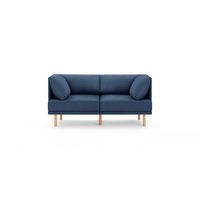 Burrow - Contemporary Range 2-Seat Sofa - Navy Blue - Large Front