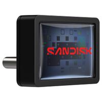 SANDISK - Extreme Fit 512GB USB-C Flash Drive - Black - Large Front