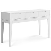 Simpli Home - Harper Console Sofa Table - White - Large Front