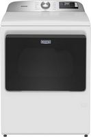 Maytag - 7.4 Cu. Ft. Smart Gas Dryer with Extra Power and Advanced Moisture Sensing - White - Large Front