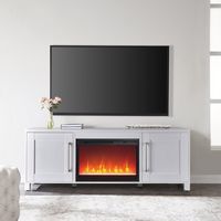 Camden&Wells - Yarmouth Crystal Fireplace TV Stand for Most TVs up to 75