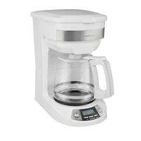 Hamilton Beach - 12 Cup Programmable Coffee Maker - White - Large Front