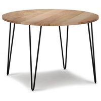 Simpli Home - Hunter 45 Inch Round Dining Table - Natural - Large Front