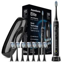 AquaSonic - Elite - Wireless Rechargeable Electric Toothbrush with Travel Case, 5 Modes, 8 Brush ... - Large Front