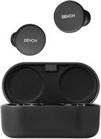 Denon - PerL True Wireless Active Noise Cancelling In-Ear Earbuds - Black - Large Front