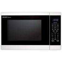 Sharp - 1.4 Cu. Ft. Countertop Microwave Oven - White - Large Front