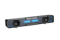 Edifier - QS30 2.0 Bluetooth Gaming Soundbar with Halo Lighting (1-Piece) - Black - Large Front