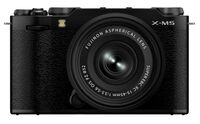 Fujifilm - X-M5 Body with XC15-45mmF3.5-5.6 OIS PZ Lens Kit - Black - Large Front