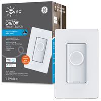 Cync - Smart Switch, On/Off Button Style, No Neutral Wire Required, Bluetooth and 2.4 GHz Wifi - ... - Large Front