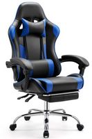 Bestier - Gaming Chair - PU Leather Fixed up Armrest Comfy Lumbar Support Ergonomic Arm Chair Wit... - Large Front