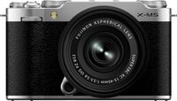 Fujifilm - X-M5 Body with XC15-45mmF3.5-5.6 OIS PZ Lens Kit - Silver - Large Front