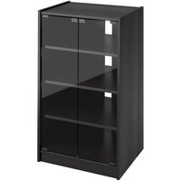Sonax - TV Cabinet for Most Flat-Panel TVs - Ravenwood Black - Large Front