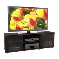 CorLiving - Fiji Maple Wooden TV Stand, for TVs up to 75
