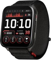 Garmin - Venu X1 GPS Smartwatch 51 mm Fiber-reinforced polymer - Black with Slate Titanium Caseba... - Large Front