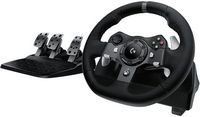 Logitech - G920 Driving Force Racing Wheel and pedals for Xbox Series X|S, Xbox One, PC - Black - Large Front