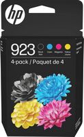 HP - 923 4-Pack Standard Capacity Ink Cartridges - Black/Cyan/Magenta/Yellow - Large Front